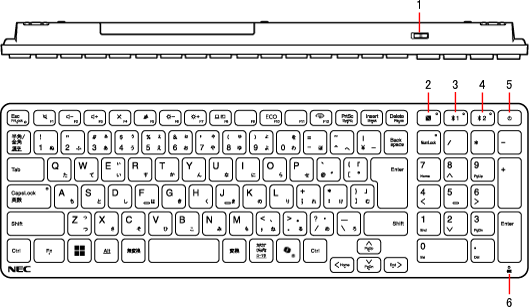 NEC LAVIE A2336BZW-2ホワイトキーボード・マウス・リモコン付
