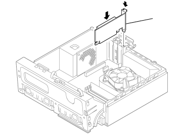 PCIスロットに差し込む