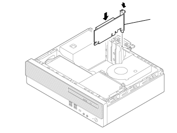 PCIスロットに差し込む