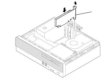 PCIスロットに差し込む