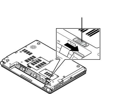 バッテリパックの取り付け 取り外し