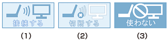 画面出力先切替ツール画面(WiDi)