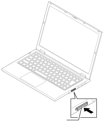 SDメモリーカードの取り出し