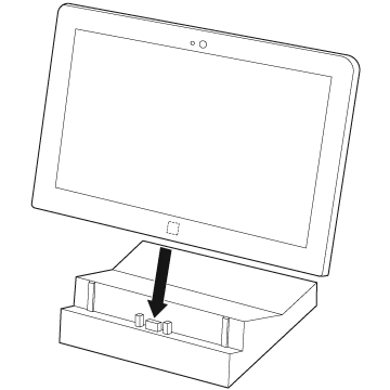 拡張クレードルにセット