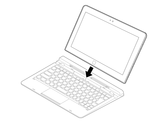 キーボードにセット