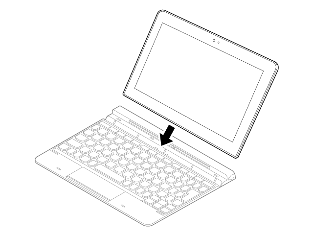 キーボードにセット