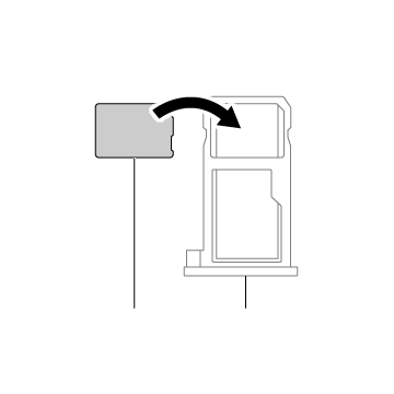 microSIMカード取り付け