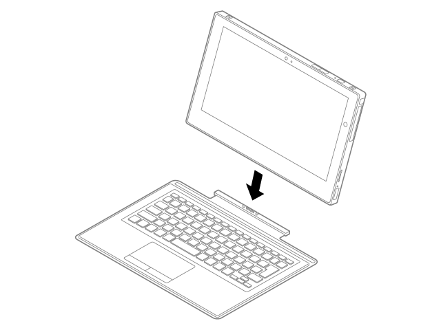 カバーキーボードを取り付け