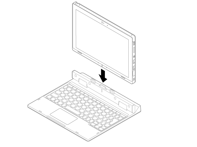 キーボードにセット