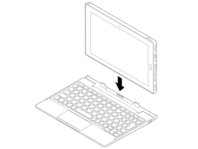 キーボードにセット