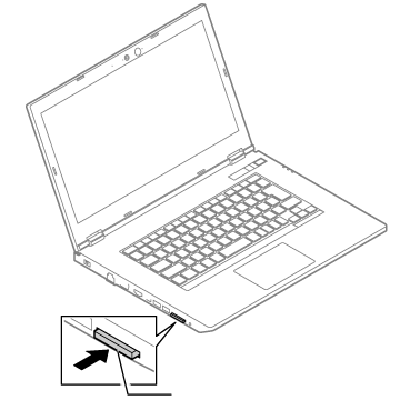 SDメモリーカードの取り出し