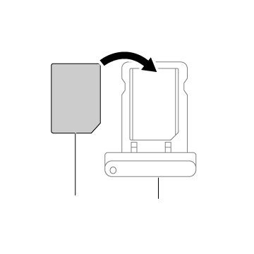 microSIMカード取り付け