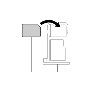 microSIMカード取り付け