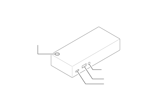 USB Type-C ドック前面