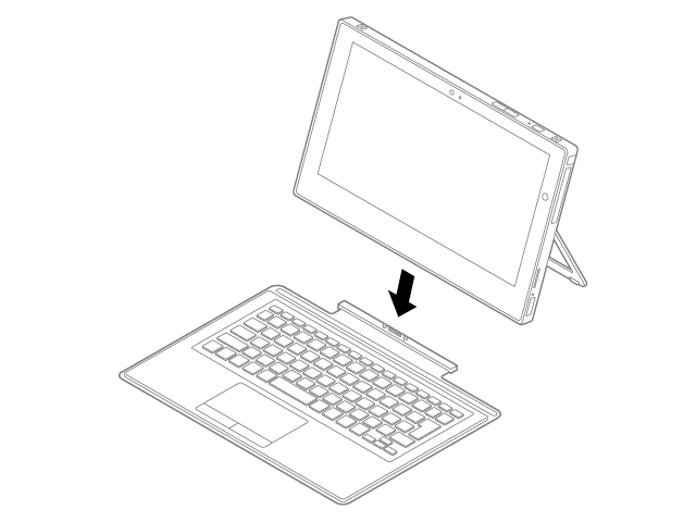 キーボードにセット