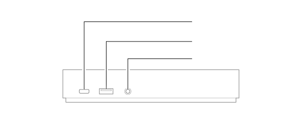 USB Type-C ドック前面