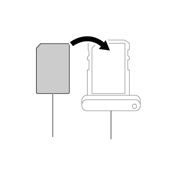 microSIMカード取り付け