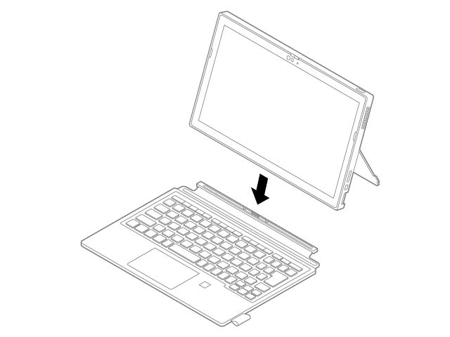キーボードにセット