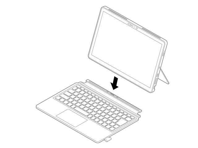 キーボードにセット