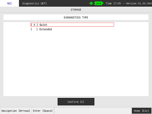 DIAGNOSTICS TYPE