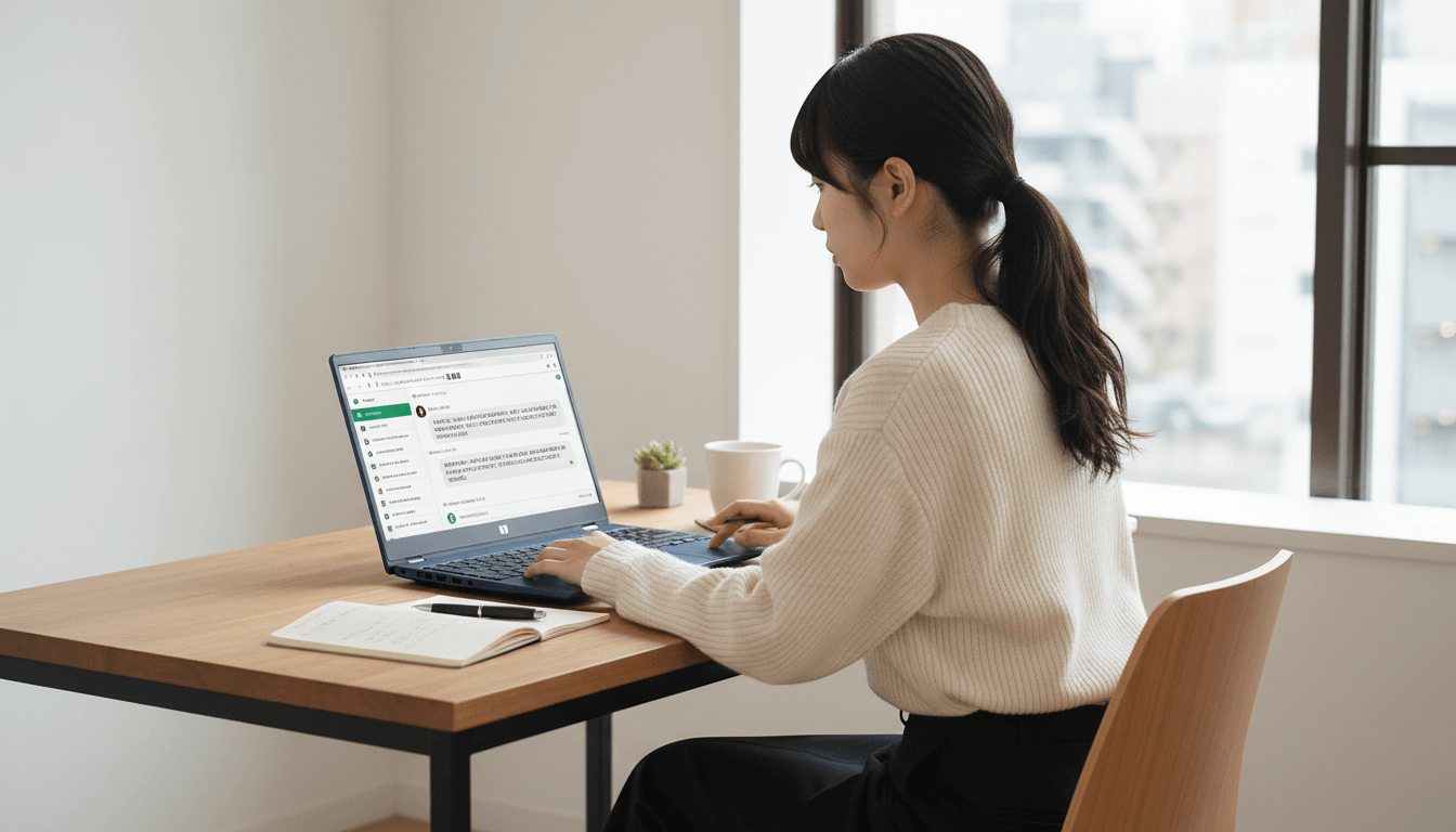 面接官役もお任せ！LAVIE×ChatGPTで就活準備1