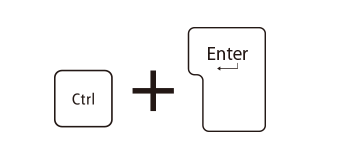 3 [Ctrl]L[+[Enter]L[