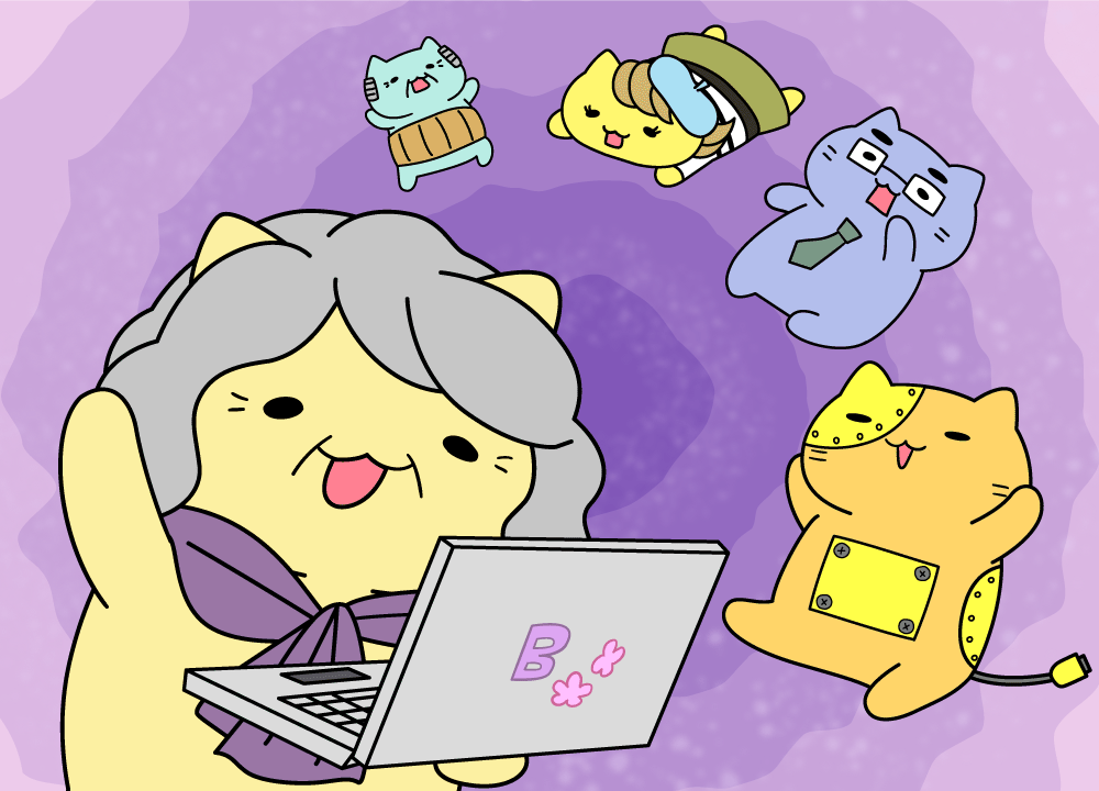 レイヤー（層）になってるから、見えてなくても下にあるにゃ！