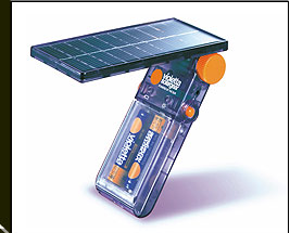 モバイル太陽電池「バイオレッタ ソーラーギア VSO1」　（株式会社太陽工房）