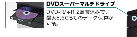 DVDX[p[}`hCu@DVD-R/+R 2w݂ŁAő8.5GB̃f[^ۑ\B