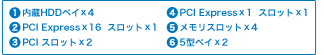 1.HDDxC~4@2.PCI Expressx16Xbg~1@3.PCI Xbg~2@4.PCI Expressx1Xbg~1@5.Xbg~4@6.5^xC~2