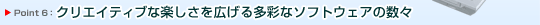 Point 6F@NGCeBuȊyL鑽ʂȃ\tgEFA̐X