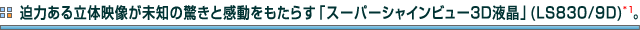 ͂闧̉fm̋Ɗ炷uX[p[VCr[3DtviLS830/9DjB