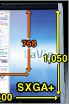 SXGA+i1,400~1,050hbgj\14.1^́uቷ|VRtv