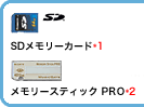 SDメモリーカード メモリースティックPRO