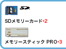 SDメモリーカード メモリースティックPRO