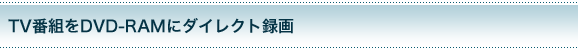 TVԑgDVD-RAMɃ_CNg^
