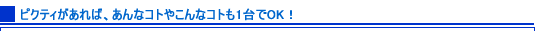 �s�N�e�B������΁A����ȃR�g�₱��ȃR�g��1���OK�I