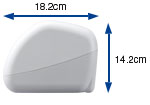 ���s18.2cm�A����14.2cm�ƃR���p�N�g